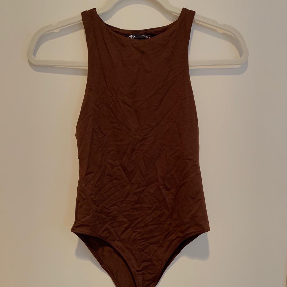 Zara boatneck bodysuit, S
